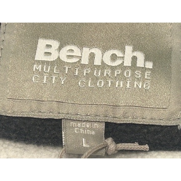 Bench UK Winter Hooded Tan Jacket Removable Inner Gray Hoodie NWT - Size L (10) - Picture 11 of 16